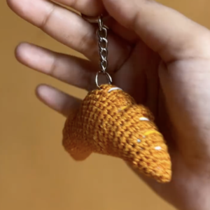 Croissant keychain